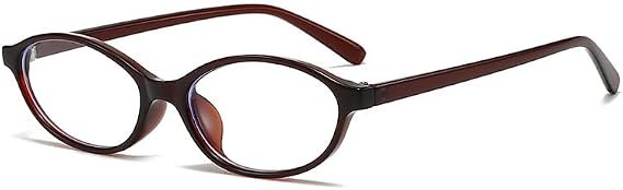 Long Keeper Oval Blue Light Blocking Glasses Women Men Small Cat Eye Glasses Y2K Clear Lens Blue Light Computer Gaming Glasses