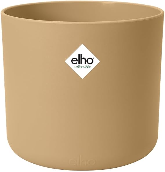 elho B.for Soft Round Flower Pot 14 cm Golden Sand