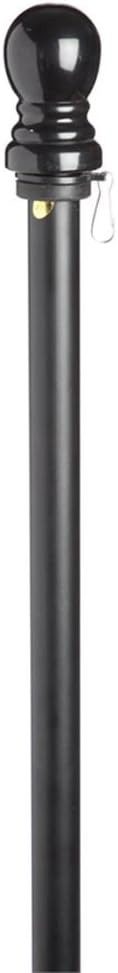 Evergreen Flag Black Metal Flag Pole - Multi
