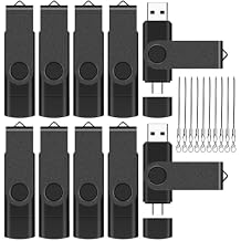 EASTBULL 4GB USB-C Flash Drive 10 Pack with Lanyards - OTG USB 2.0 Type-C Flash Drive 2-in-1 USB-C Thumb Drive 4GB USB Drive