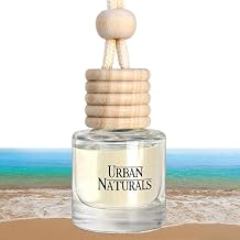 Urban Naturals Car Air Freshener Diffuser 1 Pack - Ocean Mist & Sea Salt Scent, 45+ Days Long Lasting Fragrance, Made in USA, Glass & Wood, Hanging Design + Vent Cip, Easy to Use