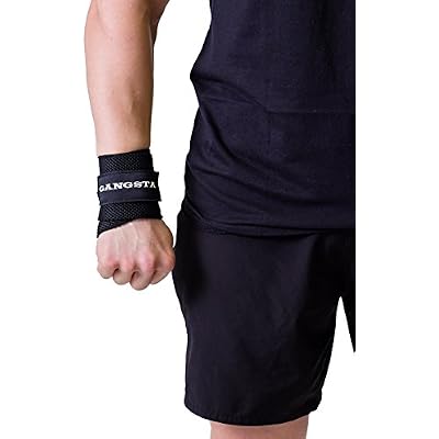 Sling Shot Gangsta Wrist Wraps for Weight Lifting Men and Women for Wrist Support, Compression and Protection