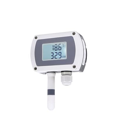 0-10V Output Wall-Mounted Temperature and Humidity Sensor with Display Track Installation