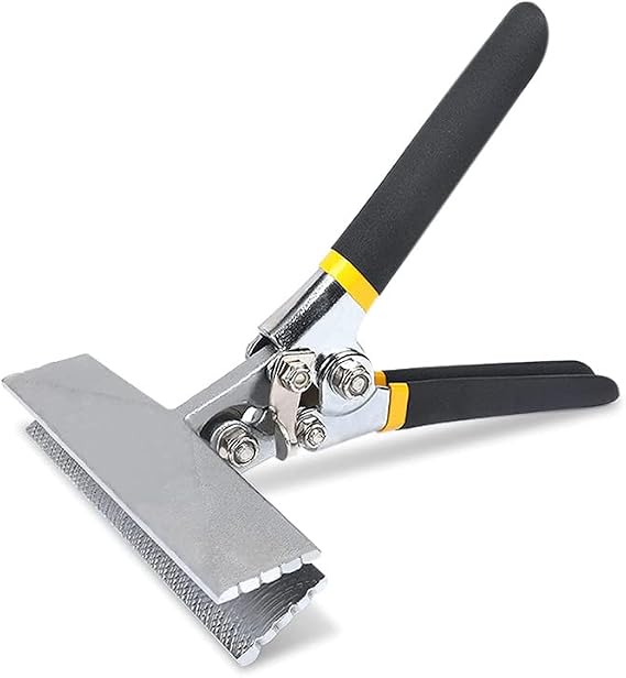 Sheet Metal Hand Seamer, 6 Inch Straight Jaw Sheet Metal Bender Tool Non-Slip Handle Seamer Tool for Bending and Flattening Sheet Metal