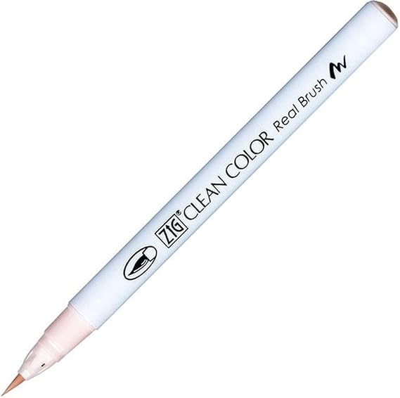 Zig Clean Color Real Brush Marker, Pale Pink