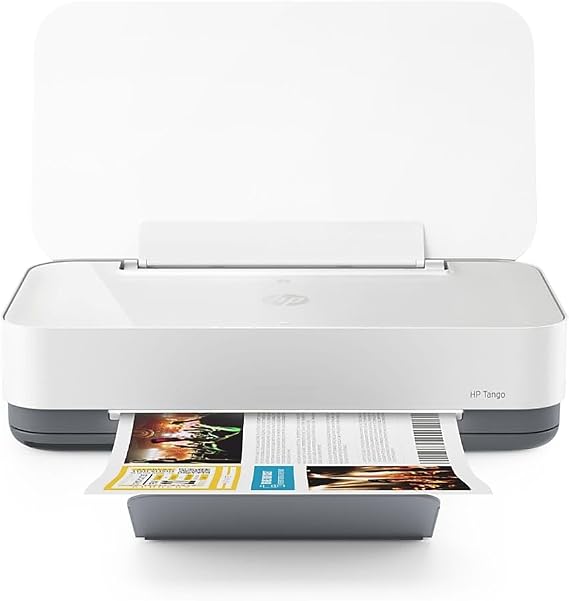 HP Tango Smart Wireless Printer Mobile Remote Print, Scan, Copy, Instant Ink, Works with Alexa(2RY54A),White