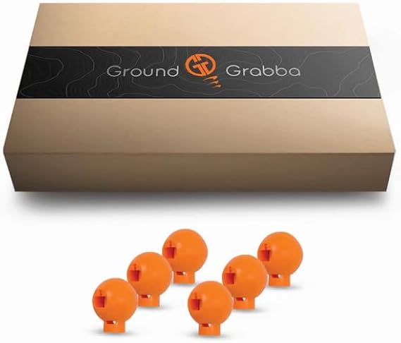 GROUNDGRABBA Spring Loaded PoleGrabba, 6 Pack