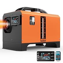 12V Diesel Heater, 8KW Portable Diesel Heater, All in One Parking Heater with Remote Control and LCD Screen, Diesel Air Heater with 1.3Gal Fuel Tank, for Car SUV Trailer Camper Van Boat Garage