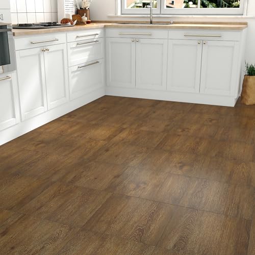 WESTICK Bathroom Tiles Peel and Stick Waterproof Flooring 12x12 Self Adheisve Vinyl Floor Tile for Kitchen Easy to Clean Peel and Stick Floor Tile for Bedroom Living Room Linoleum Flooring 5 PCS