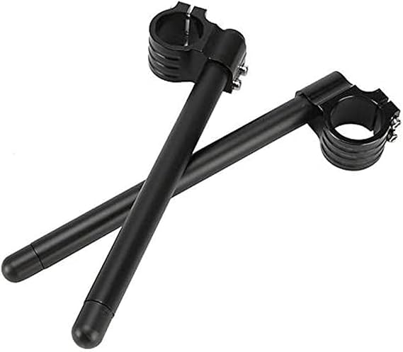 Fork Clip-ons Handle Bars CNC Riser Regular Handlebar for 1969-1982 Suzuki Yamaha (41mm)