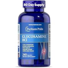Puritan's Pride Joint Formula Glucosamine HCI for Men and Women 680mg, Dietary Supplement for Joint Health, 80 Day Supply, 240 Capsules