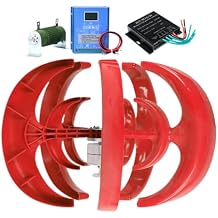 12V 24V 48V 220V Noiseless Wind Turbine Generator Kit W/Controller,Automatically Wind Speed 5000W Lantern Wind Power Generator for Home, Boats, Gazebos,220v