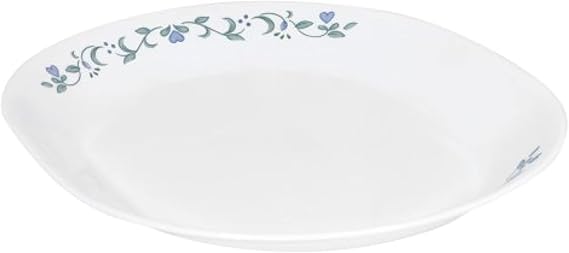 Corelle Vitrelle Serving Platter, 12-1/4-Inch Large Serving Plate, Triple Layer Glass, Crack and Chip Resistant, Country Cottage | Triple Layer Glass, Crack and Chip Resistant, Country Cottage