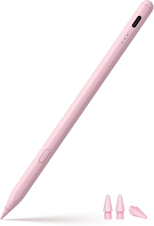 Stylus Pen for iPad 2018-2026 with USB-C Fast Charging Performance Palm Rejection and Tilt Sensitivity Pencil for iPad 11/10/9/8/7/6/A16 Mini 7/6/5 Air M4/3/2 11/13/5/4/3 Pro M5/M4 13/12.9 11″