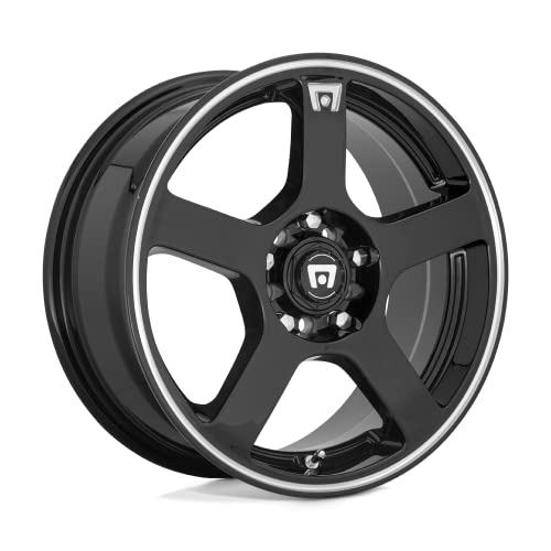 16 Inch 5x4.254.5 Wheel Rim MOTEGI MR116 16x7 40mm Black Machined Flange