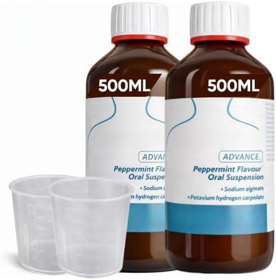 Double Pack - GAV Advance Liquid Peppermint Flavor 500ml | 2 Measuring Cups Free 30ml | Pack of 2