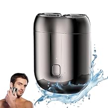 New Model Mini Dual-Head Electric Shaver, 2025 New Pocket Electric Mini Portable Razor Double Head Razor, Washable USB Rechargeable Dual Head Compact Razors for Home Car Travel (Gray)