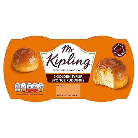 Mr Kipling Golden Syrup Sponge Puddings - 108g - Pack of 1