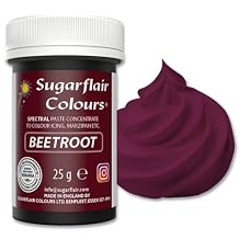 Sugarflair Colours Spectral Beetroot Food Colouring Paste, Highly Concentrated for Use with Sugar Pastes, Buttercream, Royal Icing or Cake Mix, Vibrant Colour Dye - 25g (Pack of 1)