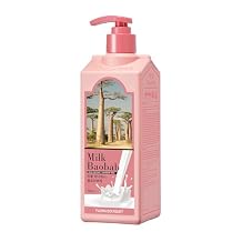 Milk Baobab Hydrating Body Wash for Dehydrated Skin, Long-Lasting Flora Bouquet Fragrance, Korean Body Care, Moisturizing & Nourishing, Paraben-Free, Gentle Cleanser, 16.9 fl oz
