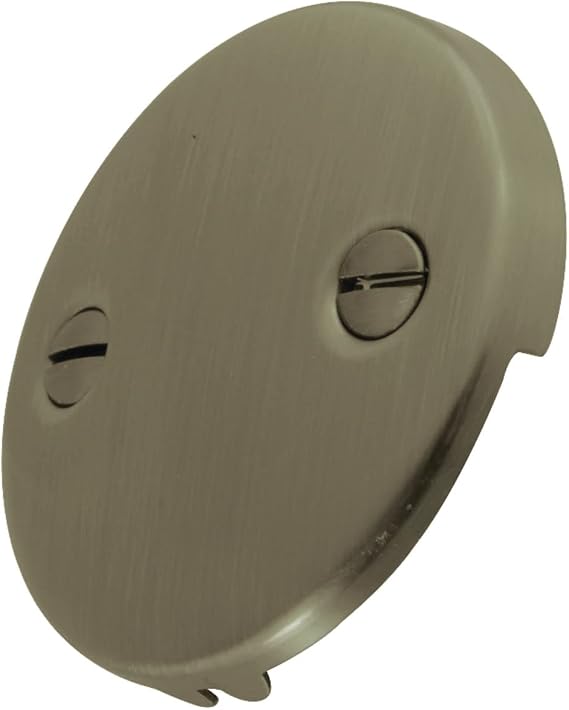 Kingston DTT103 Bathtub Overflow Plate, Antique Brass