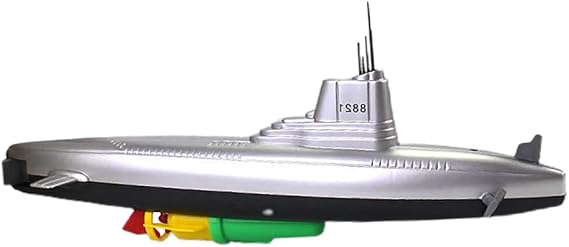 Electric Submarine Bath Toy - Funny Military Submarine Model, Floating Pigboat Water Toy for Kids (8821)