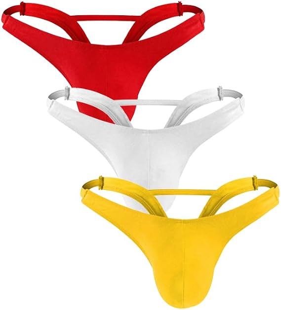 Mens Thong Low-waisted Underwear Briefs Comfortable T-Back G-string Male Underpants