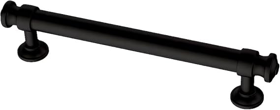 Brainerd P43463W-FB 5 1/16" Classic Button Cabinet & Drawer Pull Matte Black