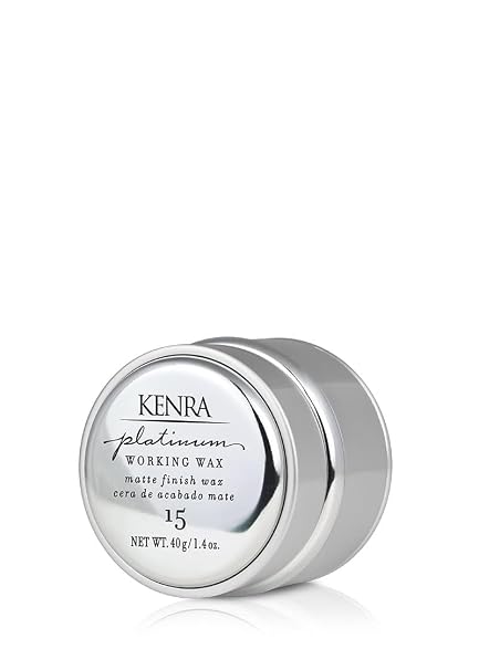 Kenra Platinum Working Wax 15 | Matte Finish Styler | Provides Medium, Flexible Hold | Non-Greasy | Creme-Based Formula To Texturize & Mold Styles | All Hair Types