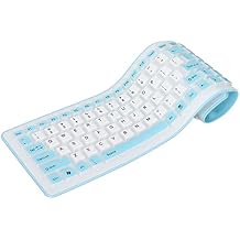 Ultra-Portable Foldable Silicone Mechanical Keyboard 103-Key USB Wired Quiet Typing Solution for Travel, Remote Work & Minimalist Desks