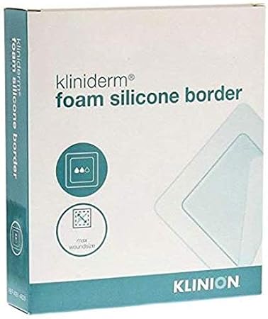 Foam Silicone Border Square Dressing, 15 x 15 cm
