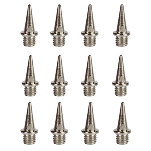 Spikes 12pcs for High Performance Starting Block Replacement Premium Track and Field Accessories for Sprinter Pedals Professional Cleats for Speed and Agility