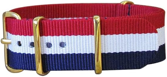 Ballistic Nylon Strap w/Gold Hardware by NATO Strap Company