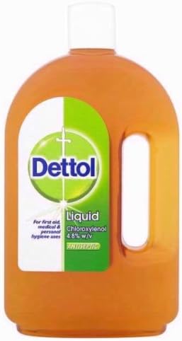 Dettol Original Liquid Antiseptic Disinfectant 500ml (Pack of 12) – Multi-Purpose First Aid Antiseptic for Cuts, Wounds, Personal Hygiene & Surface Disinfection