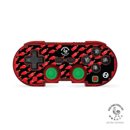 Hyperkin Limited Edition Official Sriracha Pixel Art Bluetooth Controller - Officially Licensed - For Nintendo Switch, PC, Mac, Android, iOS Retro Pepper