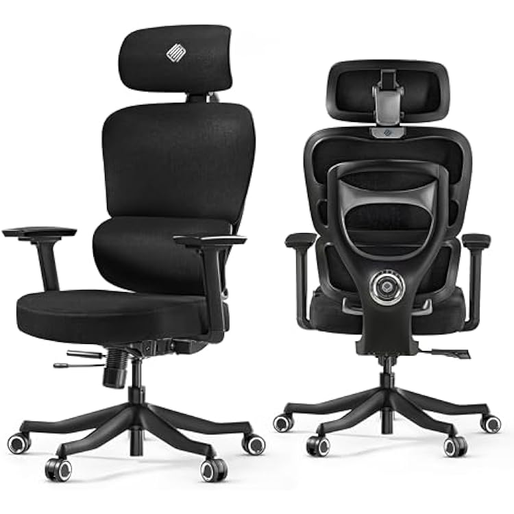 EUREKA ERGONOMIC Axion Gaming Chair, Gamer Chair with Adjustable Lumbar Support, Ergonomic Mesh Gaming Chair with Breathable Backrest, Comfortable High Back Game Chair for Adults, Black & Grey