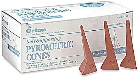 Self-Supporting Cone 06 Pyrometric Cones For Monitoring Ceramic Kiln Firings (Pkg/25)