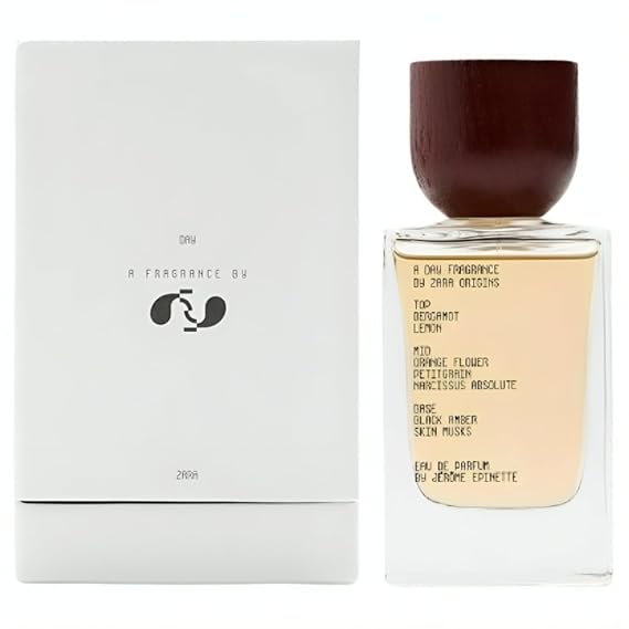 Zara A Day Men Perfume Fresh & Sophisticated Fragrance with Vibrant Citrus Orange Blossom & Black Amber Scent EDP Eau de Parfum 100ml (3.38 fl. oz.)