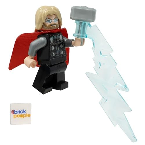 LEGO Marvel Superheroes: Thor Minifigure with Mjolnir and Lightning
