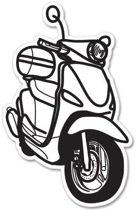 Scooter Vinyl Sticker - Car Phone Helmet Bumper Sticker Decal