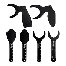 Dental Photo Contrast Background Board - Mouth Palatal Intraoral Photography Kits for Dental Clinic & Lab, 6 Pcs