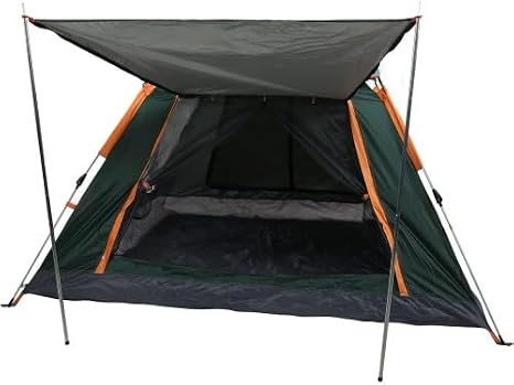 Tam Otomatik Su Ve Rüzgar Geçirmez Gölgelikli Tenteli 6 Kişilik Kamp Çadırı 240 * 240 * 155cm