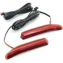Motorcycle Top Box Trunk Tips Side LED Light Lamp Rear Decorative Light Fit for Honda Gold Wing GL1800 Tour DCT Airbag 2021-2023 (Red)