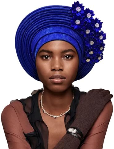 Exquisite African Turbans, Hats, and Nigerian Gele Headties Stylish African Head Wraps and Auto Gele Head Ties