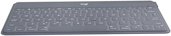 Keys-to-Go Super-Slim and Super-Light Bluetooth Keyboard for iPhone, iPad, and Apple TV - Stone