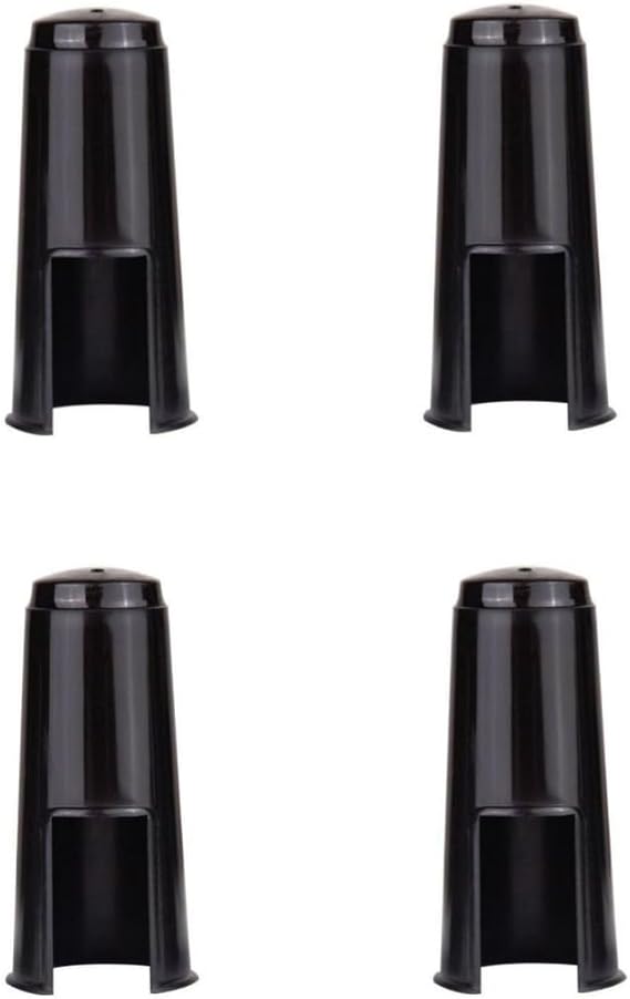 4 Pack Alto Saxophone Mouthpiece Cap Replacement Mouth Piece Plastic Protective Cover Ligature Attachment Protector for Sax Clarinet Woodwind Instrument