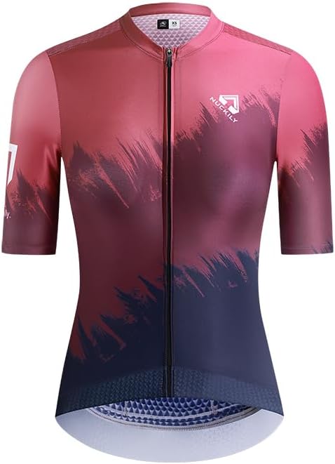 Women's Cycling Jersey Short Sleeve Bike Shirt Summer Bicycle Tops Breathable Quick Dry Biking Clothing with Pockets