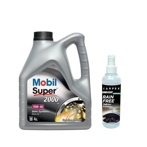 Mobil Super 2000 X1 10W40 Motor Yağı 4 L  06772 Carpex Cam Yağmur Kaydırıcı