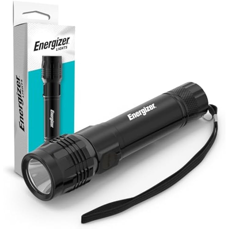 Energizer Hybrid Power Rechargeable LED Flashlight, 1000 Lumen, IPX4 Water Resistant, Aircraft Grade Aluminum Tactical LED Light, Great Emergency Light, USB Charging Cable Included