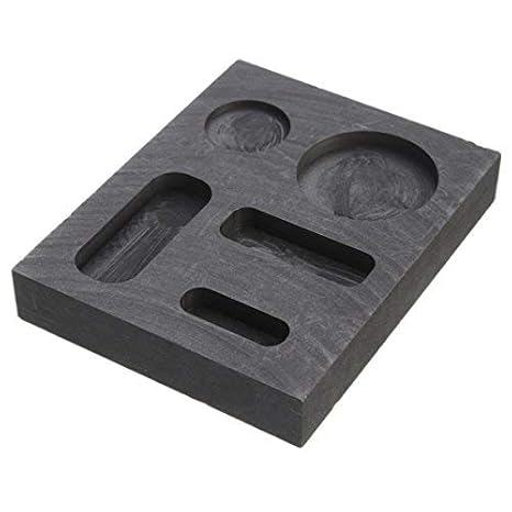 EsportsMJJ 10 OZ Graphite Crucible Ingot Bar Combo Mold For Silver Gold Melting Casting